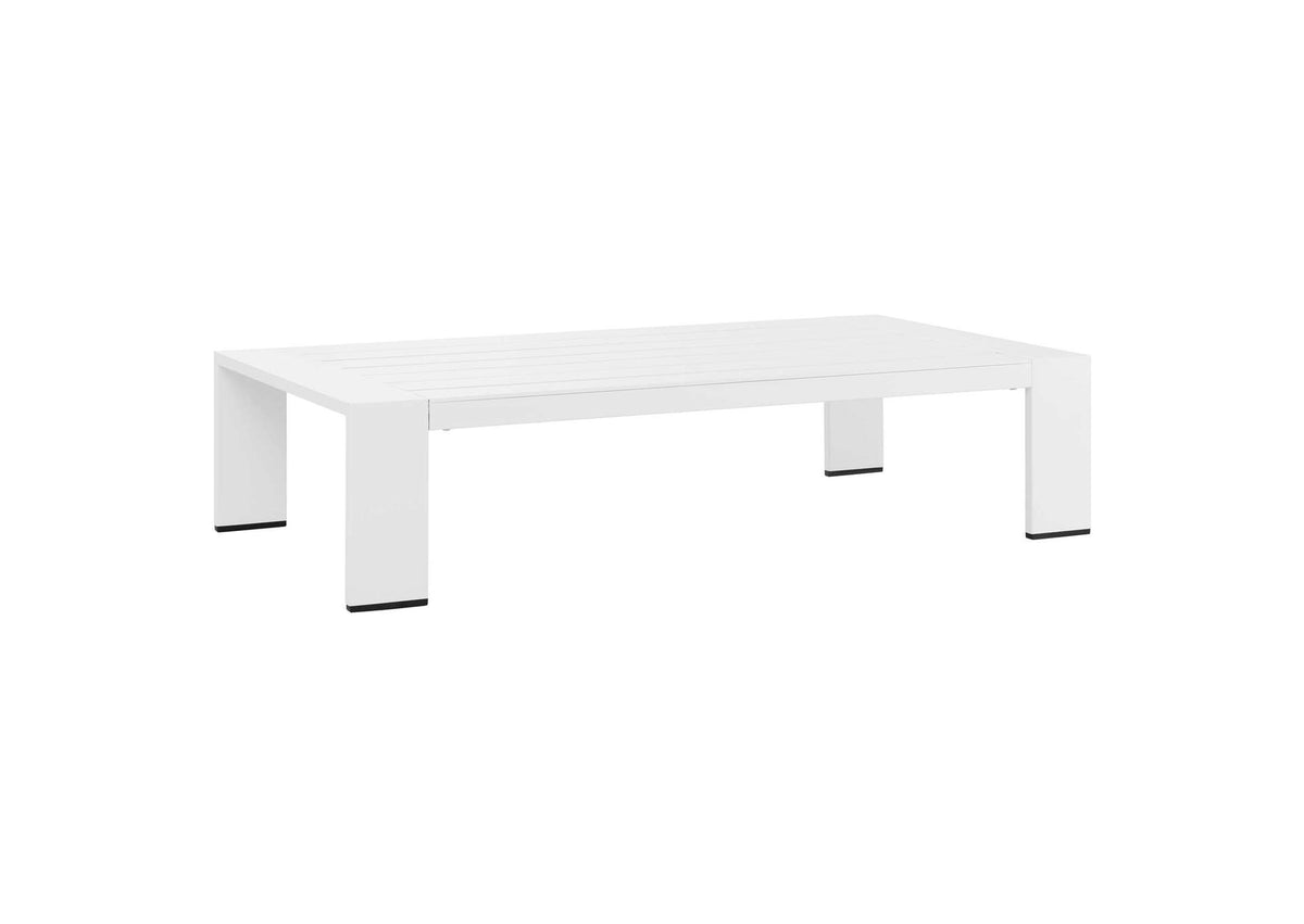 EEI-5677-WHI Tahoe Outdoor Patio Powder-Coated Aluminum Coffee Table By Modway