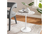 EEI-5682-WHI-TER Lippa 20" Round Terrazzo Side Table By Modway