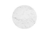 EEI-5685-GLD-WHI Lippa 20" Round Faux Marble Side Table By Modway