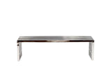 EEI-570-SLV Gridiron Large Stainless Steel Bench By Modway