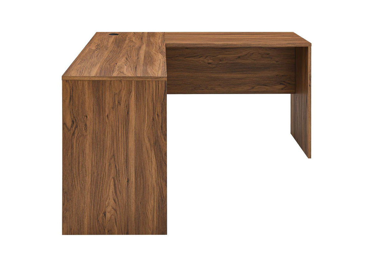 EEI-5703-WAL Venture L-Shaped Wood Office Desk By Modway