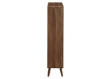EEI-5743-WAL Transmit 5 Shelf Wood Grain Bookcase By Modway