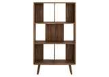 EEI-5743-WAL Transmit 5 Shelf Wood Grain Bookcase By Modway