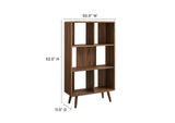 EEI-5743-WAL Transmit 5 Shelf Wood Grain Bookcase By Modway