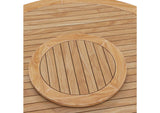EEI-5745-NAT Wellspring 63" Outdoor Patio Teak Wood Dining Table By Modway