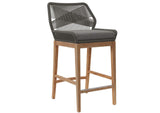 EEI-5746-GRY-GPH Wellspring Outdoor Patio Teak Wood Bar Stool By Modway