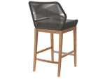 EEI-5746-GRY-GPH Wellspring Outdoor Patio Teak Wood Bar Stool By Modway