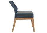 EEI-5747-BLU-GPH Wellspring Outdoor Patio Teak Wood Dining Chair By Modway