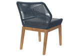 EEI-5747-BLU-GPH Wellspring Outdoor Patio Teak Wood Dining Chair By Modway