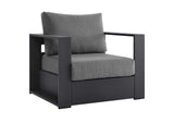 EEI-5748-GRY-CHA Tahoe 3-Piece Outdoor Patio Powder-Coated Aluminum Set By Modway