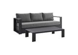 EEI-5750-GRY-CHA Tahoe 2-Piece Outdoor Patio Powder-Coated Aluminum Set By Modway