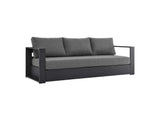 EEI-5750-GRY-CHA Tahoe 2-Piece Outdoor Patio Powder-Coated Aluminum Set By Modway