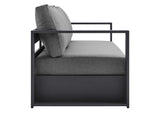 EEI-5750-GRY-CHA Tahoe 2-Piece Outdoor Patio Powder-Coated Aluminum Set By Modway