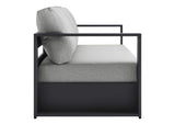 EEI-5750-GRY-GRY Tahoe 2-Piece Outdoor Patio Powder-Coated Aluminum Set By Modway