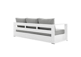 EEI-5750-WHI-GRY Tahoe 2-Piece Outdoor Patio Powder-Coated Aluminum Set By Modway