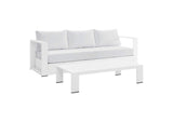 EEI-5750-WHI-WHI Tahoe 2-Piece Outdoor Patio Powder-Coated Aluminum Set By Modway