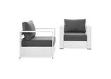 EEI-5751-WHI-CHA Tahoe 2-Piece Outdoor Patio Powder-Coated Aluminum Armchair Set By Modway