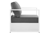 EEI-5751-WHI-CHA Tahoe 2-Piece Outdoor Patio Powder-Coated Aluminum Armchair Set By Modway