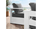 EEI-5751-WHI-CHA Tahoe 2-Piece Outdoor Patio Powder-Coated Aluminum Armchair Set By Modway