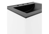 EEI-5782-WHI-BLK Vitality 24" Bathroom Vanity By Modway