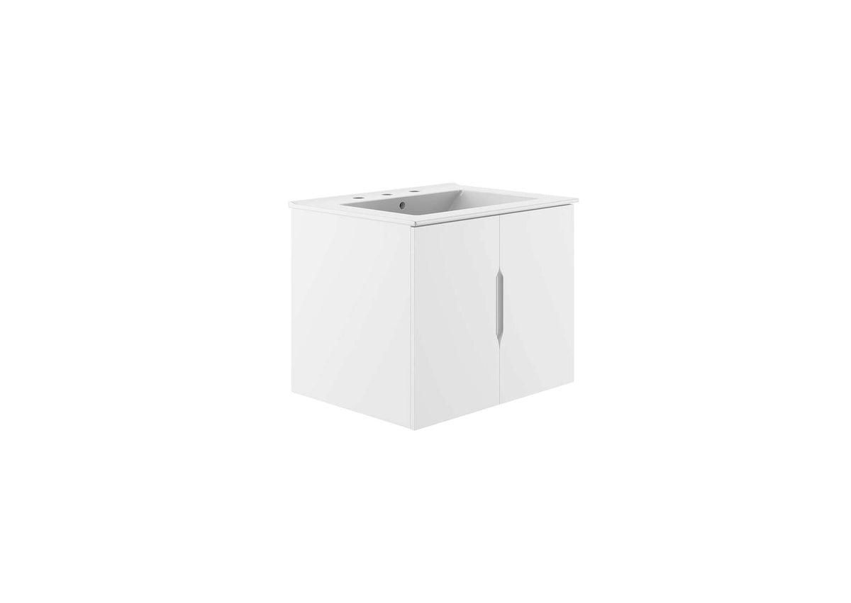 EEI-5782-WHI-WHI Vitality 24" Bathroom Vanity By Modway