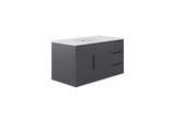 EEI-5783-GRY-WHI Vitality 36" Bathroom Vanity By Modway