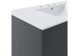 EEI-5783-GRY-WHI Vitality 36" Bathroom Vanity By Modway