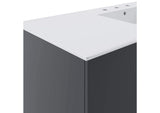 EEI-5784-GRY-WHI Vitality 48" Single Sink Bathroom Vanity By Modway