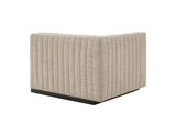EEI-5786-BLK-BEI Conjure Channel Tufted Upholstered Fabric Loveseat By Modway