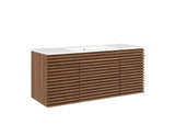 EEI-5801-WAL-WHI Render 48" Wall-Mount Bathroom Vanity By Modway
