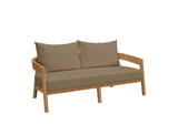 EEI-5834-NAT-LBR Brisbane 3-Piece Teak Wood Outdoor Patio Set By Modway