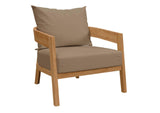 EEI-5835-NAT-LBR Brisbane 3-Piece Teak Wood Outdoor Patio Set By Modway