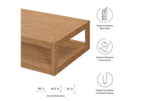 EEI-5837-NAT-GRY Carlsbad 3-Piece Teak Wood Outdoor Patio Set By Modway