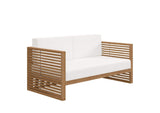 EEI-5837-NAT-WHI Carlsbad 3-Piece Teak Wood Outdoor Patio Set By Modway