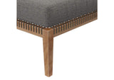 EEI-5854-GRY-GPH Clearwater Outdoor Patio Teak Wood Ottoman By Modway