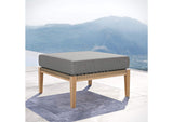 EEI-5854-GRY-GPH Clearwater Outdoor Patio Teak Wood Ottoman By Modway