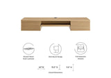 EEI-5865-OAK Render Wall Mount Wood Office Desk By Modway