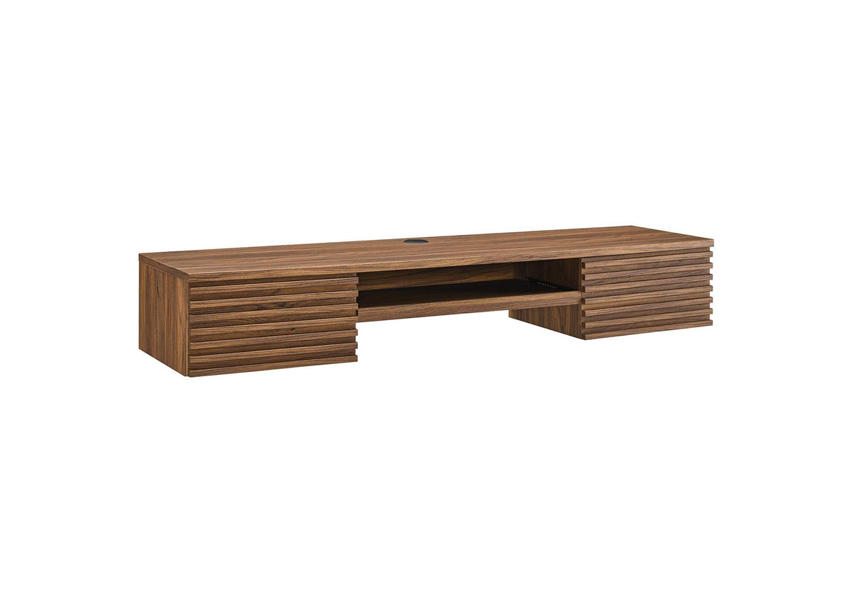 EEI-5865-WAL Render Wall Mount Wood Office Desk By Modway