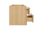 EEI-5866-OAK Render 48" Single Sink Compatible - Not Included - Bathroom Vanity Cabinet By Modway