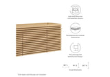EEI-5866-OAK Render 48" Single Sink Compatible - Not Included - Bathroom Vanity Cabinet By Modway
