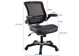 EEI-595-BLK Edge Vinyl Office Chair By Modway