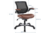 EEI-595-TAN Edge Vinyl Office Chair By Modway