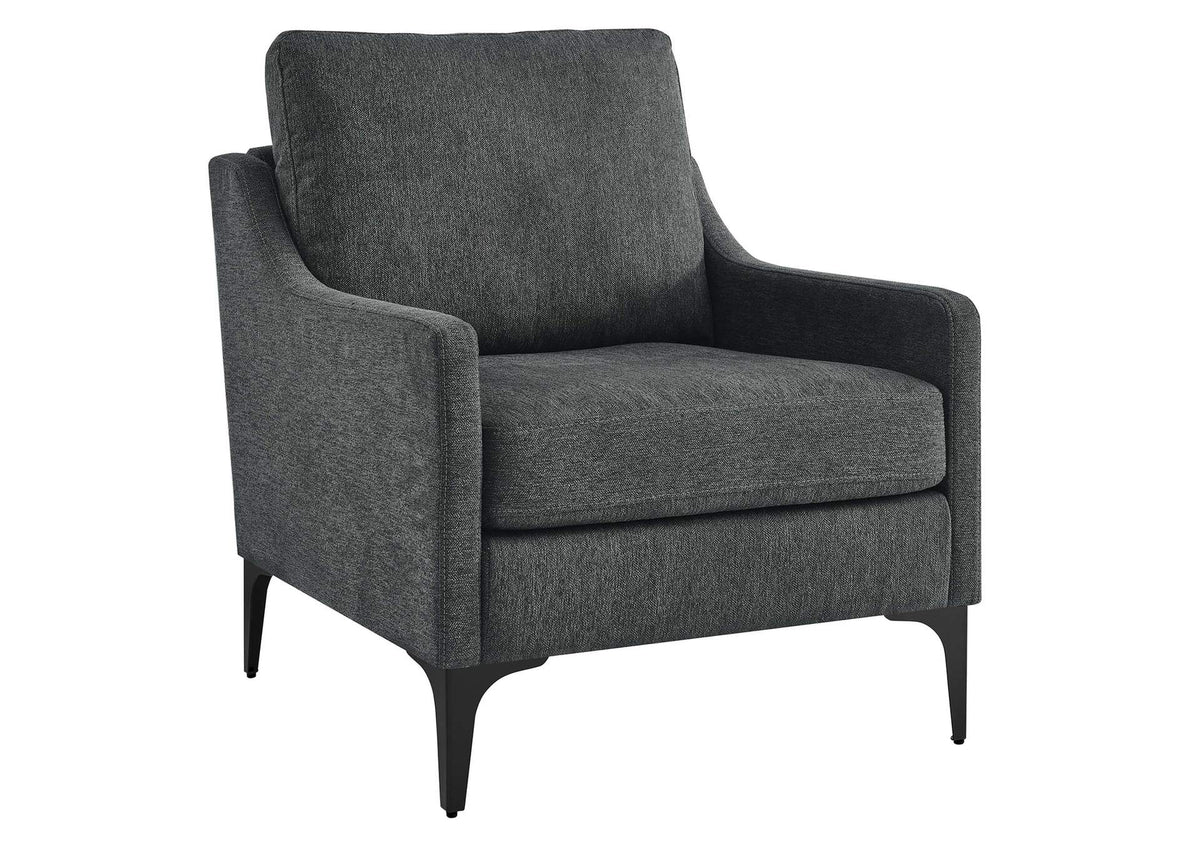 EEI-6023-CHA Corland Upholstered Fabric Armchair By Modway
