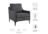 EEI-6023-CHA Corland Upholstered Fabric Armchair By Modway