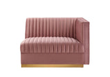 EEI-6032-DUS Sanguine Channel Tufted Performance Velvet Modular Sectional Sofa Right-Arm Chair By Modway