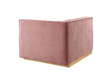 EEI-6032-DUS Sanguine Channel Tufted Performance Velvet Modular Sectional Sofa Right-Arm Chair By Modway