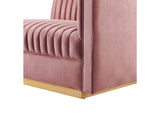 EEI-6032-DUS Sanguine Channel Tufted Performance Velvet Modular Sectional Sofa Right-Arm Chair By Modway