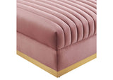 EEI-6036-DUS Sanguine Channel Tufted Performance Velvet Modular Sectional Sofa Ottoman By Modway