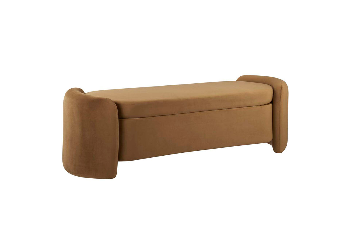 EEI-6054-COG Nebula Upholstered Performance Velvet Bench By Modway