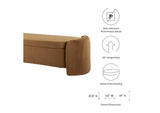 EEI-6054-COG Nebula Upholstered Performance Velvet Bench By Modway
